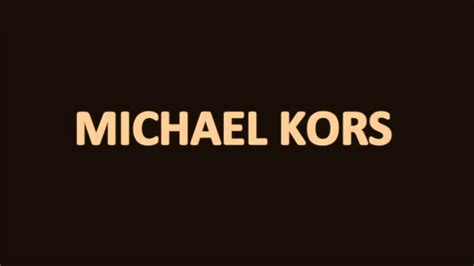 michael kors 發音|michael kors pronunciation.